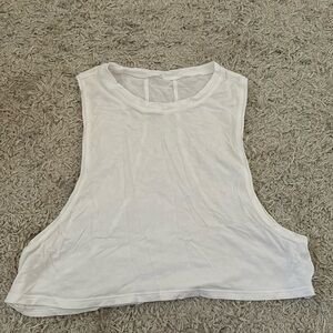 Lululemon white tank top! Size 4, worn